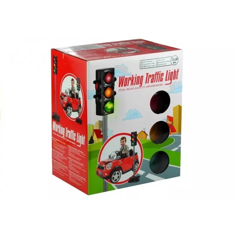 LEAN TOYS Verkeerslicht verkeersbord voor kinderen 72 cm