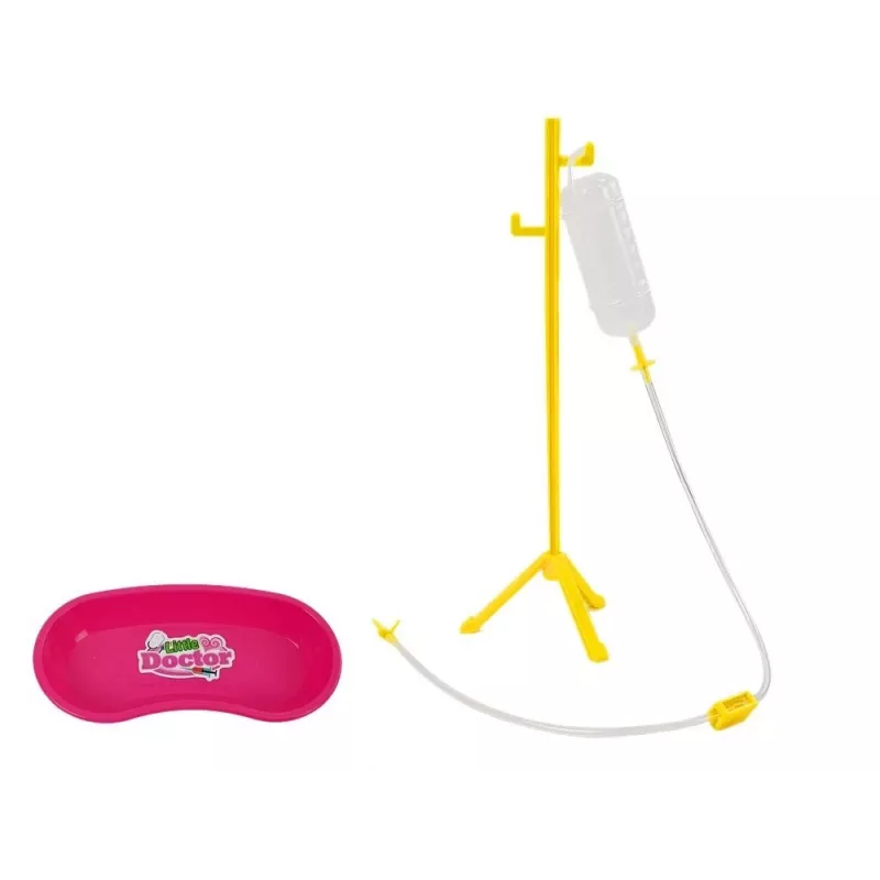 LEAN TOYS kleine tandartsset met accessoires in roze tas