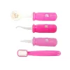 LEAN TOYS kleine tandartsset met accessoires in roze tas