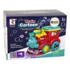 LEAN TOYS bellenblaas-locomotief met licht en geluid, blauw