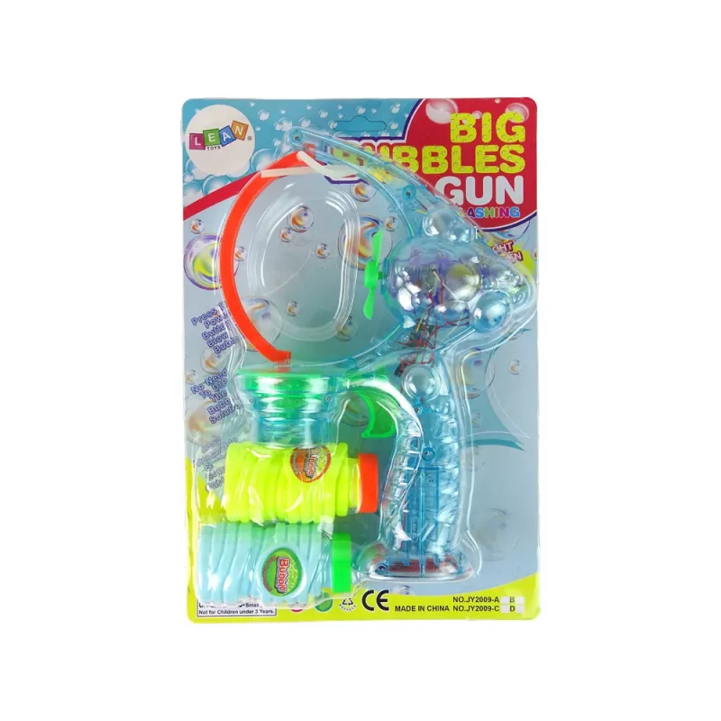 LEAN TOYS Bellenblaaspistool 24 cm licht & geluid
