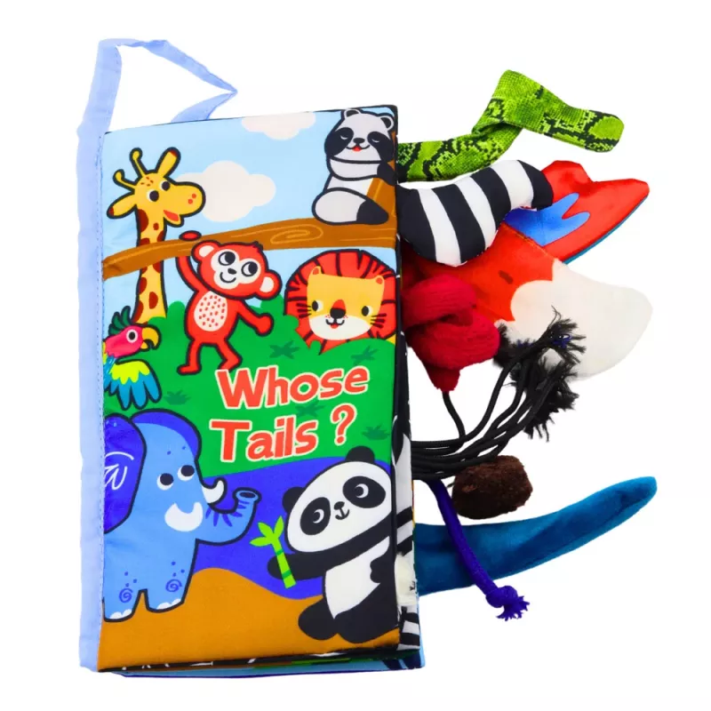 LEAN TOYS Zacht educatief boek ritselende dieren voor baby's