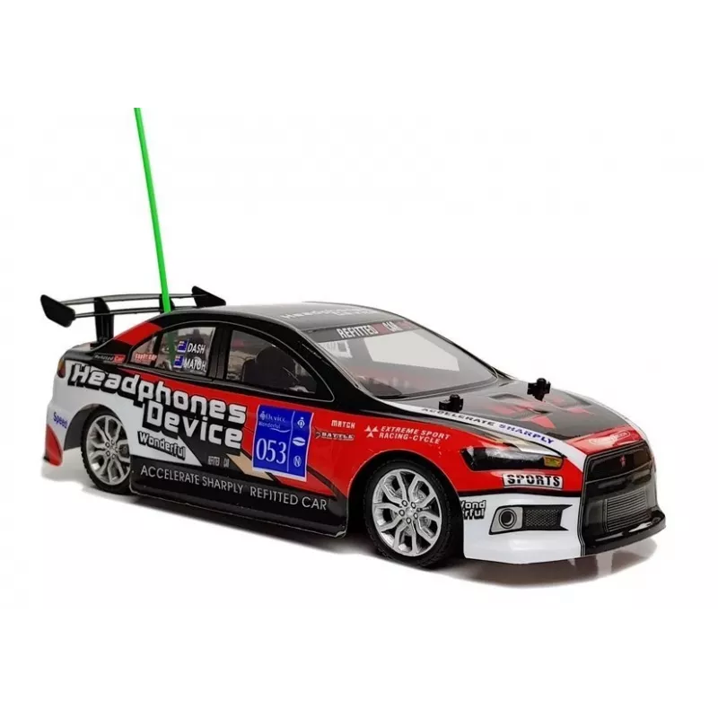 LEAN TOYS sport raceauto met afstandsbediening R/C 27MHz rood