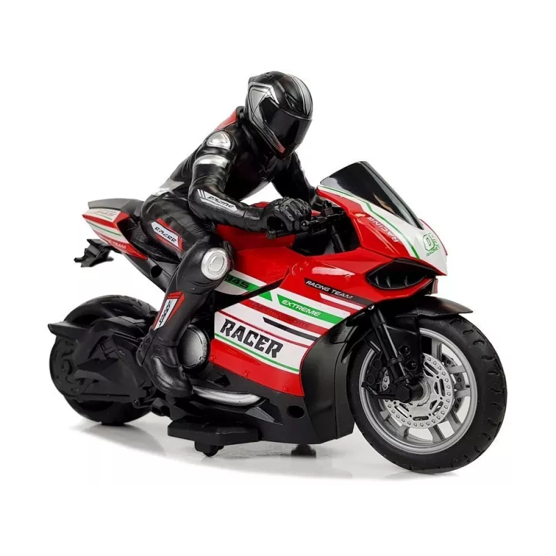 LEAN TOYS sportmotor 2.4G op afstand bediend racer bereik 35m rood
