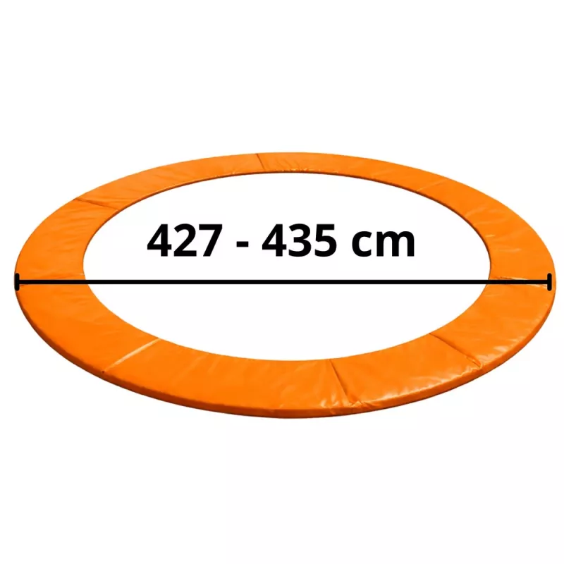 LEAN TOYS veerafdekking voor 14ft trampoline LEAN SPORT BEST - blauwe veiligheidsbekleding