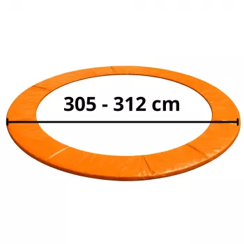 LEAN TOYS veerafdekking voor 10ft trampoline, blauw, UV-bestendig PVC, EPE-schuim, elastische banden, EN71, BEST serie