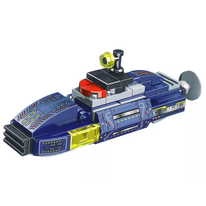 LEAN TOYS U-boot bouwstenen 115 delen constructiestickers