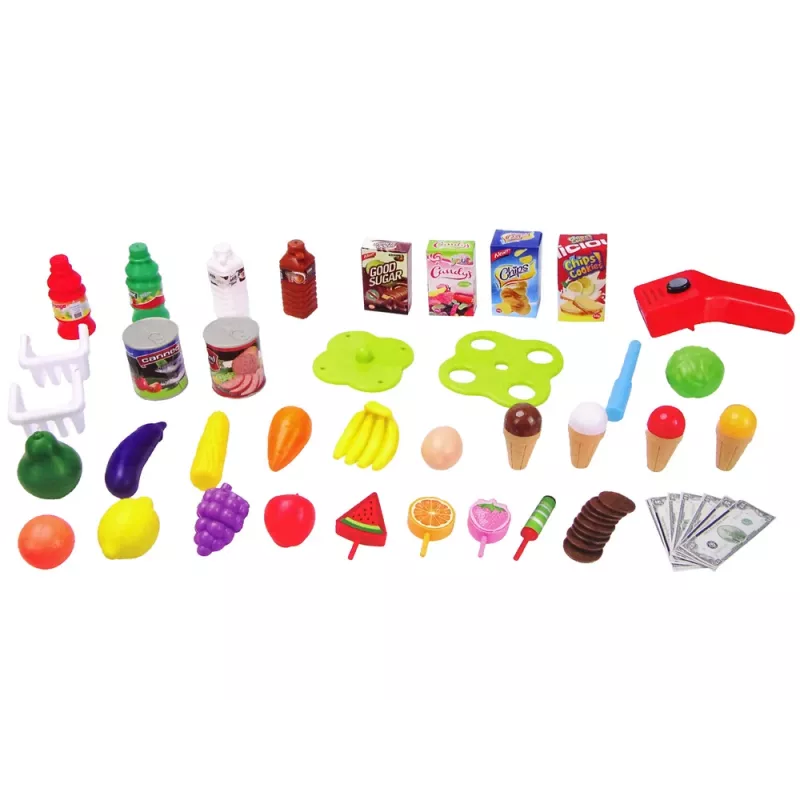 LEAN TOYS supermarktset met scanner voor kinderen