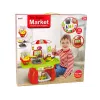 LEAN TOYS supermarktset met boodschappenmandje, weegschaal en levensmiddelen