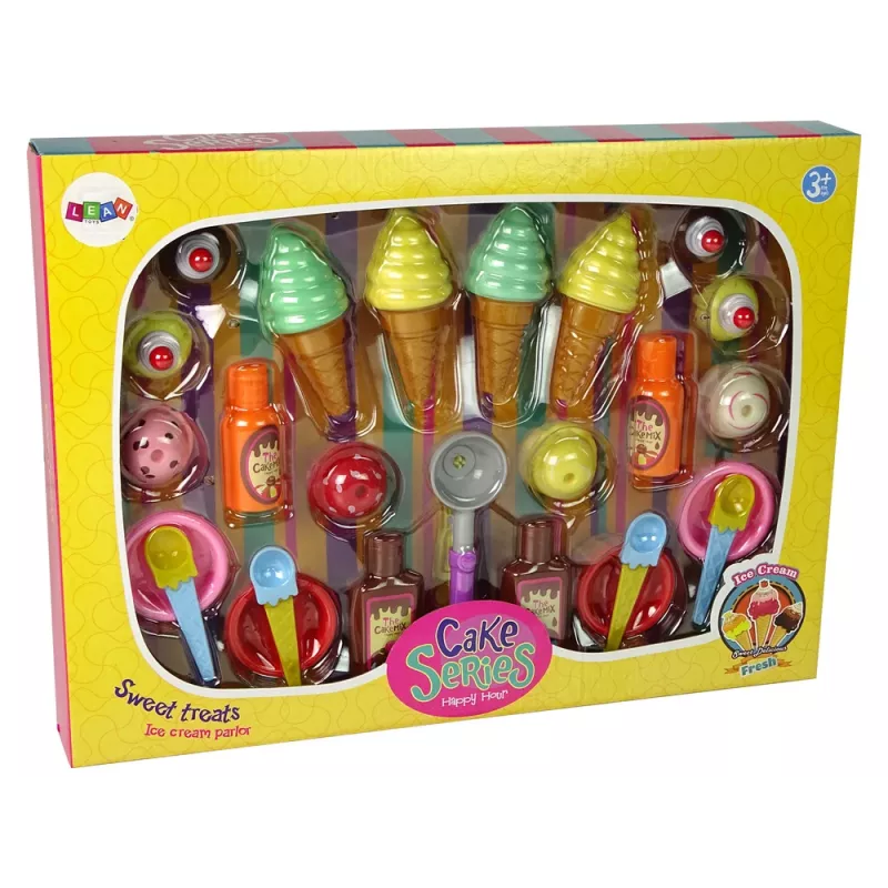 LEAN TOYS Sweet Treats set ijs cupcakes sauzen lepels