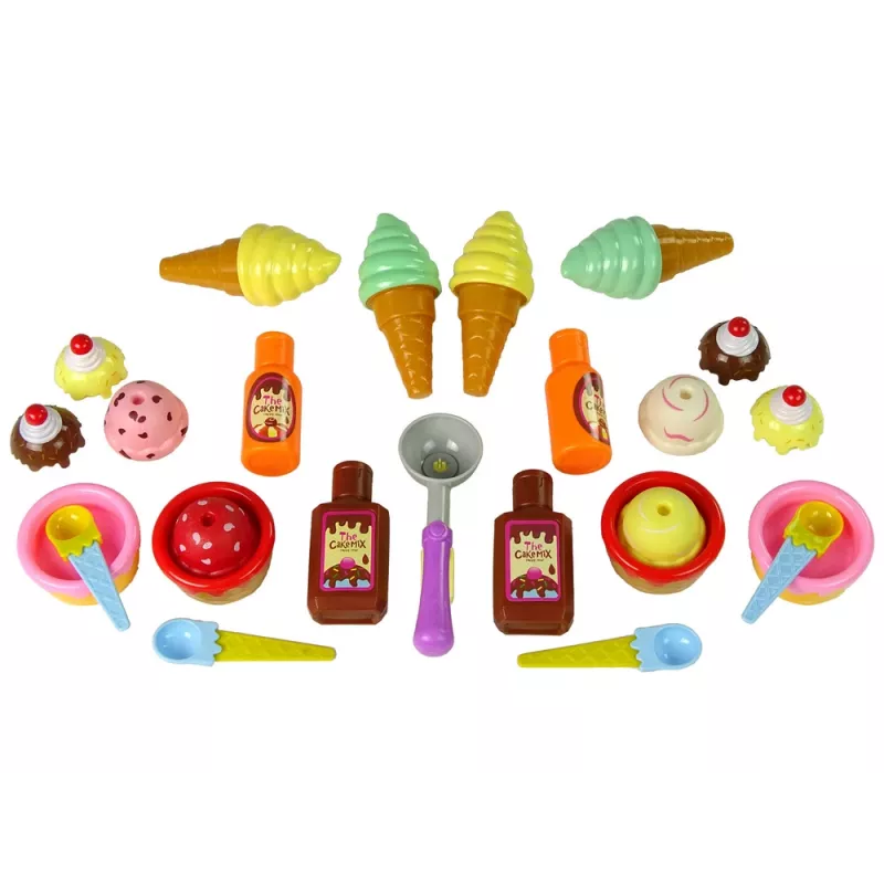 LEAN TOYS Sweet Treats set ijs cupcakes sauzen lepels