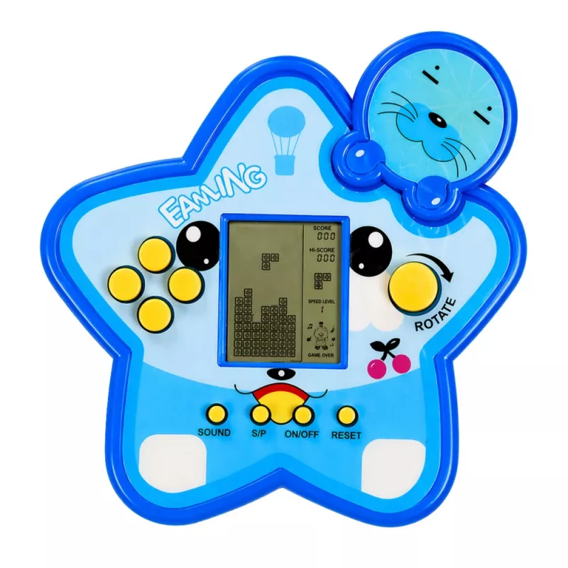 LEAN TOYS Tetris Star elektronisch spel - blauw