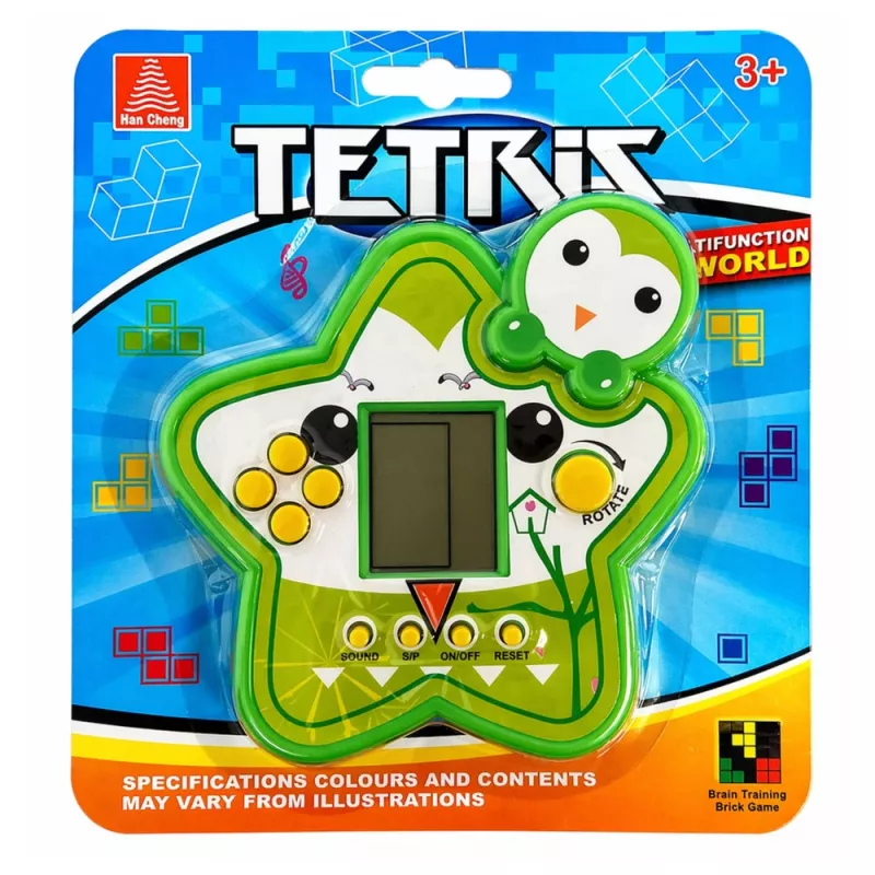 LEAN TOYS Tetris Star elektronisch spel - groen
