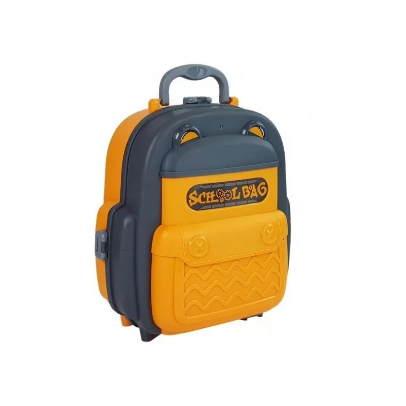 LEAN TOYS gereedschapset rugzak werkplaats oranje en grijs