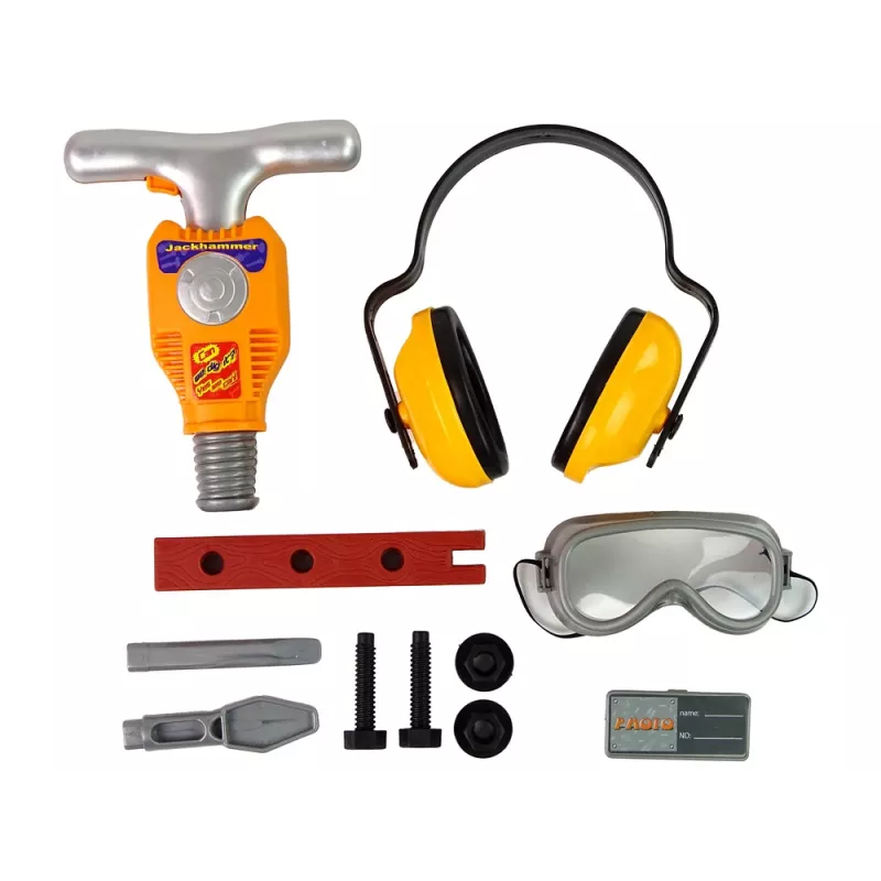 LEAN TOYS Gereedschapsset voor de kleine bouwvakker – luchthamer