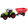 LEAN TOYS Tractor boerderij afneembare graanaanhanger geluid groen
