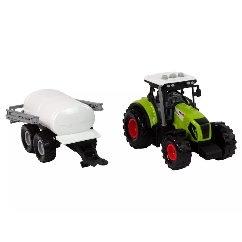 LEAN TOYS Tractor voor kinderen met aanhanger boerderijauto