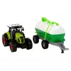 LEAN TOYS Tractor voor kinderen met aanhanger tankwagen boerderij
