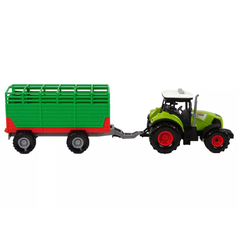 LEAN TOYS Tractor met aanhanger boerderijauto