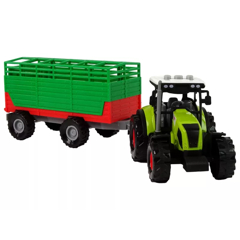 LEAN TOYS Tractor met aanhanger boerderijauto