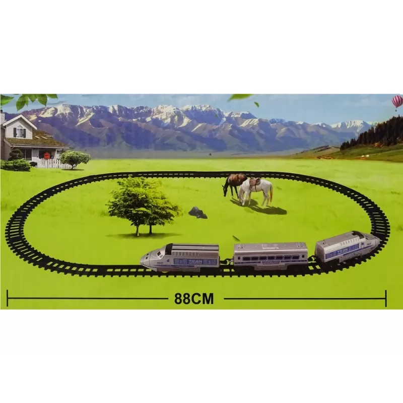 LEAN TOYS trein accu met licht en geluid