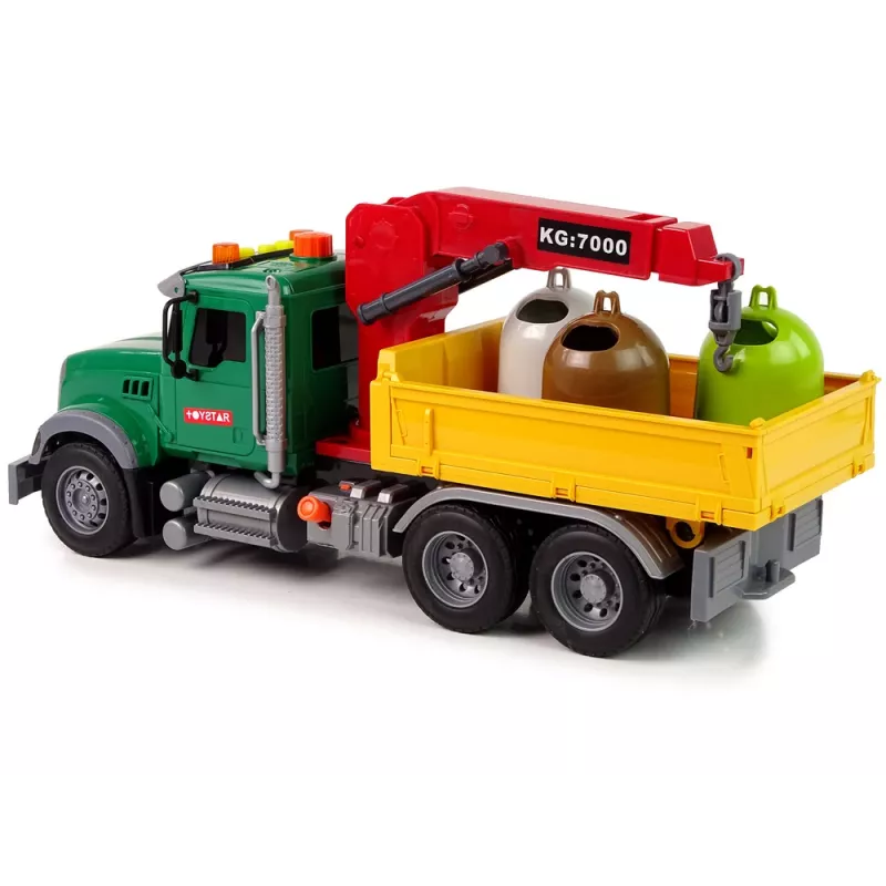 LEAN TOYS Truck auto kraan transport vuilnisbak geluid