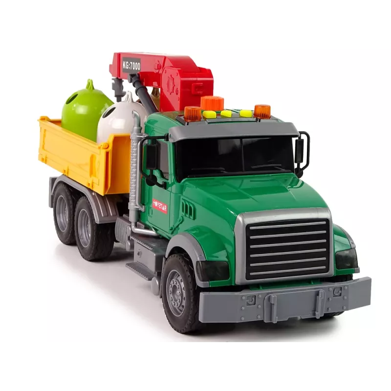 LEAN TOYS Truck auto kraan transport vuilnisbak geluid
