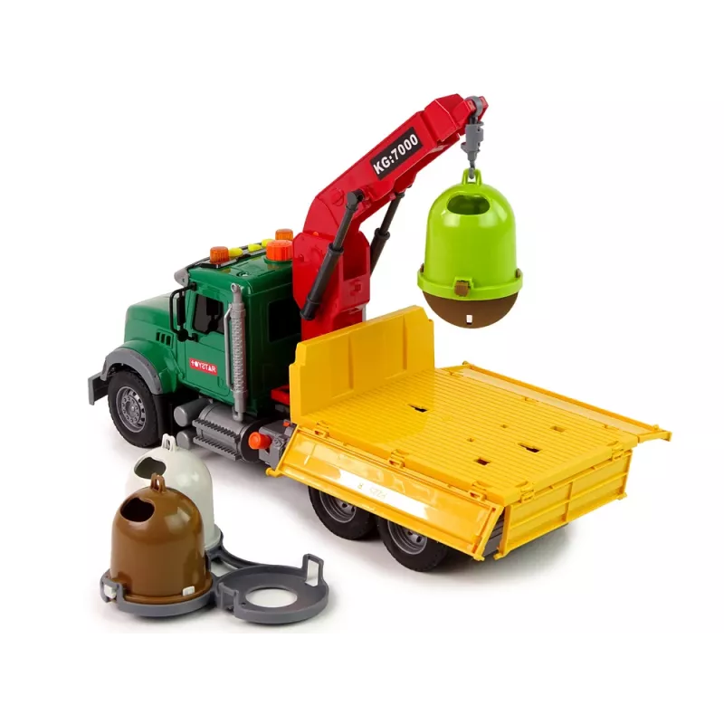 LEAN TOYS Truck auto kraan transport vuilnisbak geluid
