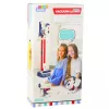 LEAN TOYS Upright Vacuum Cleaner kinderreinigingsset met licht en geluid, station wit