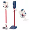 LEAN TOYS Upright Vacuum Cleaner kinderreinigingsset met licht en geluid, station wit