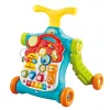 LEAN TOYS loopwagen duwer step educatieve tafel interactief paneel 5 in 1 kleurrijk