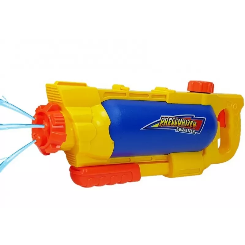 LEAN TOYS waterpistool 1450 ml geel-blauw