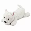 LEAN TOYS West Highland White Terrier pluchen hond knuffeldier, wit, 40 cm