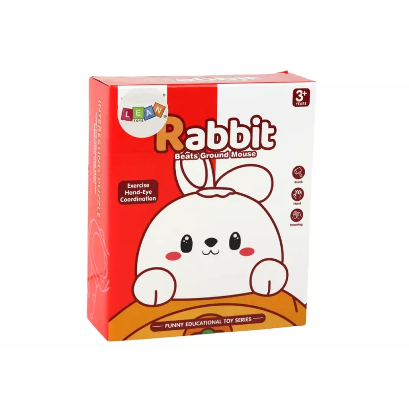 LEAN TOYS Whac-A-Mole paars arcadespel wortel-slaande konijn