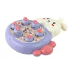 LEAN TOYS Whac-A-Mole paars arcadespel wortel-slaande konijn