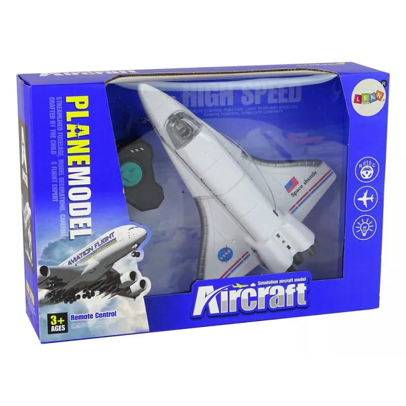 LEAN TOYS witte op afstandsbediening bestuurbare F-16 straaljager (2,4 GHz, RTF)