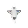 LEAN TOYS witte op afstandsbediening bestuurbare F-16 straaljager (2,4 GHz, RTF)