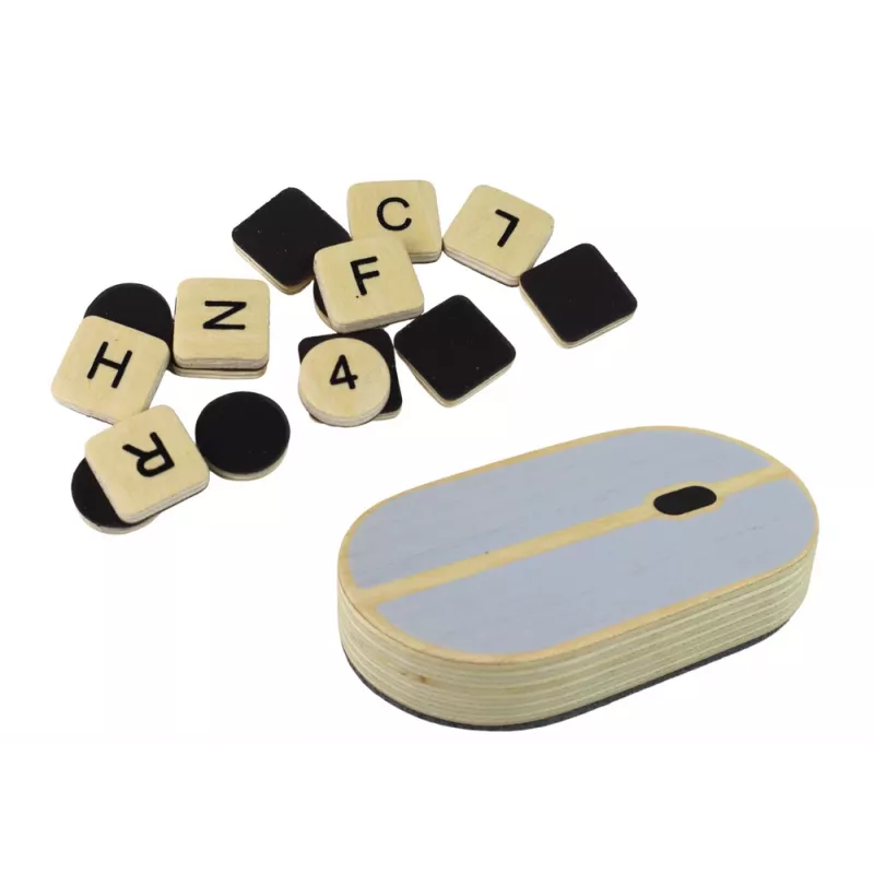 LEAN TOYS houten bord-laptop krijt