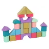LEAN TOYS Houten blokken pastelkleuren 28 delen kasteel