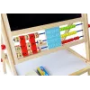 LEAN TOYS houten bord met abacus, klok, cijfers en magneet