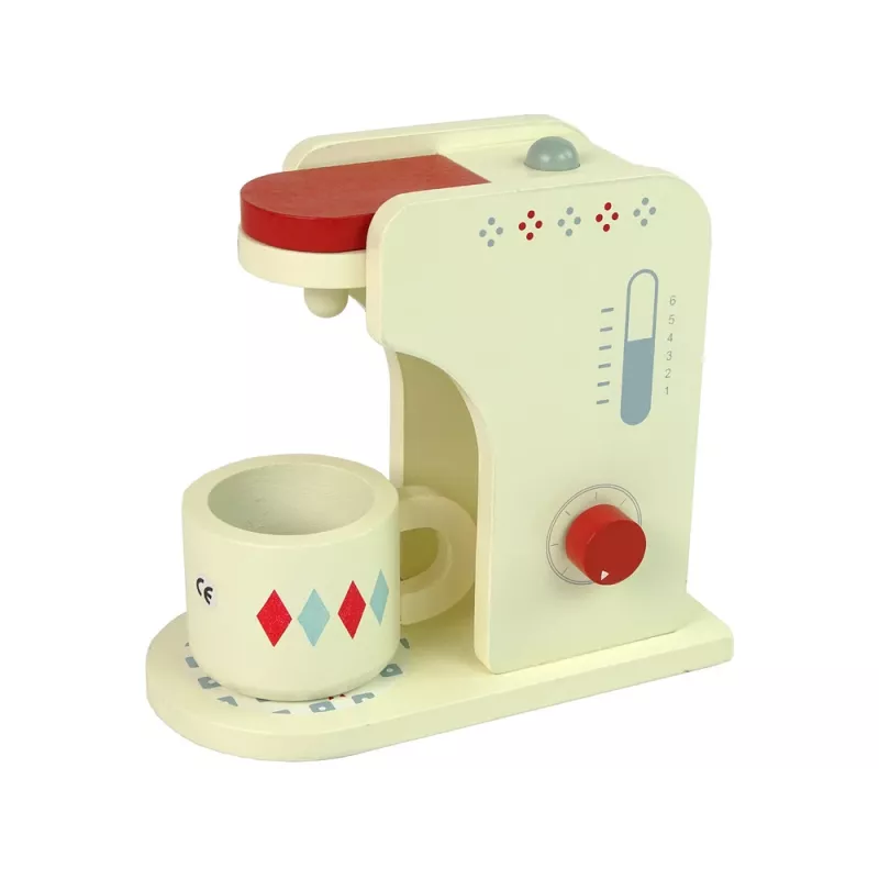 LEAN TOYS Houten koffiezetapparaat accessoires keuken kinderen