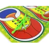 LEAN TOYS Houten speelgoed om veters te leren strikken