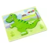 LEAN TOYS Houten Isanosaurus groene dinosaurus puzzel