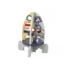 LEAN TOYS houten hamer leerparels tandwielen