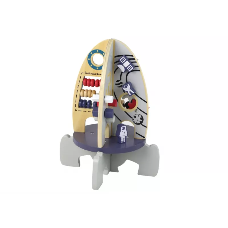 LEAN TOYS houten hamer leerparels tandwielen