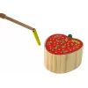 LEAN TOYS houten aardbei vang de worm magnetisch spel