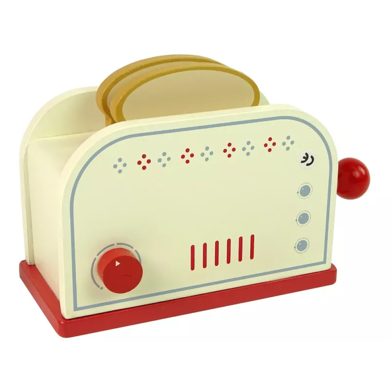 LEAN TOYS Houten toaster accessoires ontbijtkeuken kinderen
