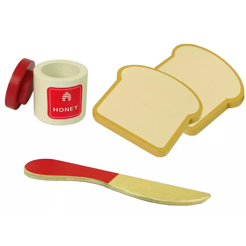 LEAN TOYS Houten toaster accessoires ontbijtkeuken kinderen