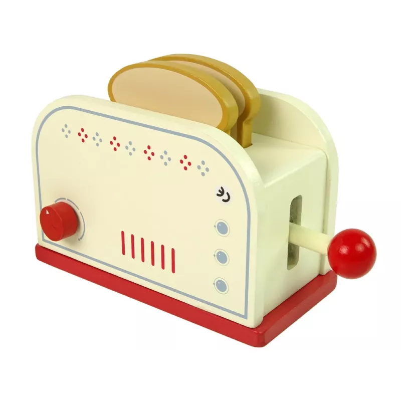 LEAN TOYS Houten toaster accessoires ontbijtkeuken kinderen