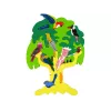 LEAN TOYS Houten boom vogels papegaaien DIY houten puzzelblokken